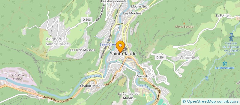 localisation de l'entreprise HUMEUR BIO  SAINT-CLAUDE