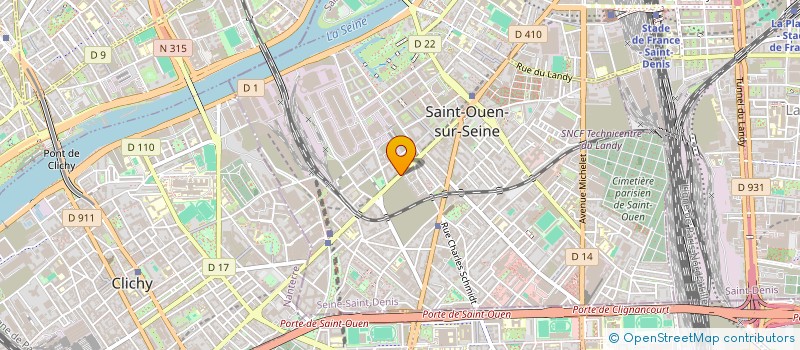 localisation de l'entreprise HUMIND à SAINT-OUEN-SUR-SEINE