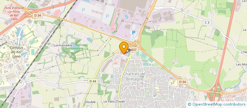 localisation de l'entreprise HUMIPROTEC à CHARTRES-DE-BRETAGNE