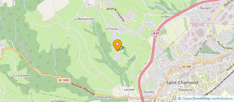 localisation de l'entreprise HUMMAR à SAINT-CHAMOND
