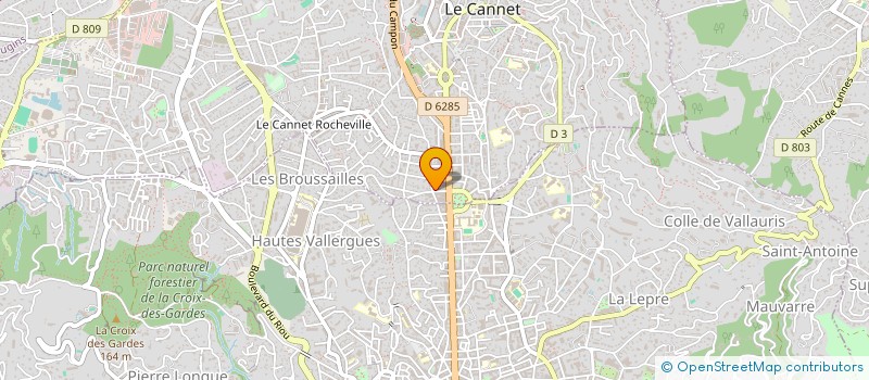 localisation de l'entreprise HUMMING FACTORY à LE CANNET