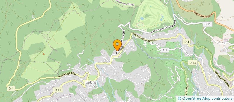 localisation de l'entreprise HUMOUR ET TRAITS  CABRIS