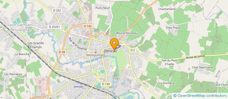 localisation de l'entreprise HUMOUR ET VIGNE  JONZAC