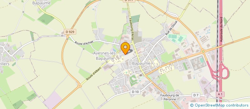 localisation de l'entreprise HUMOVI à BAPAUME