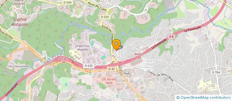 localisation de l'entreprise HUMRIG à ANTIBES