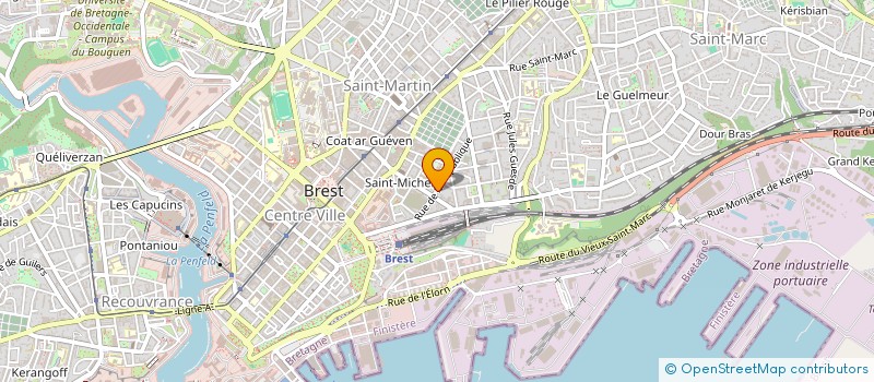 localisation de l'entreprise HUMUS à BREST
