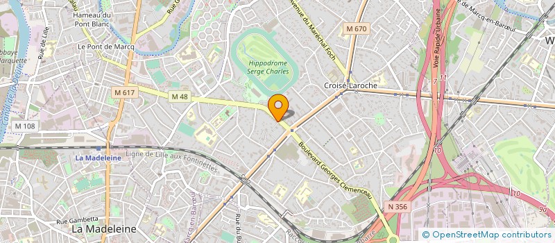 localisation de l'entreprise HUMUS à MARCQ-EN-BARŒUL