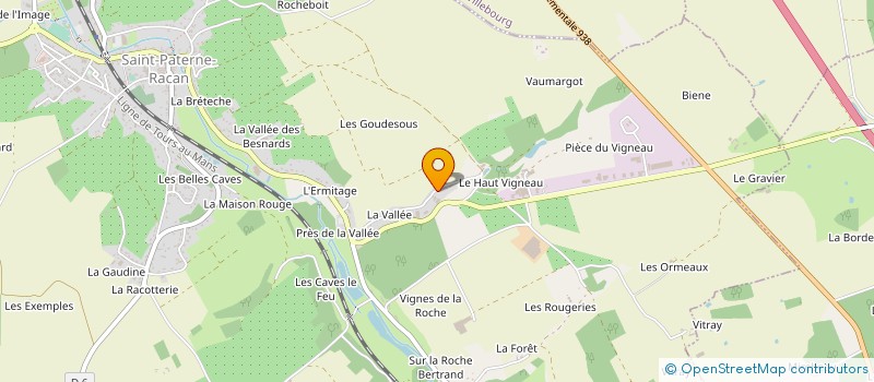 localisation de l'entreprise HUMUS CHAMPI  SAINT-PATERNE-RACAN