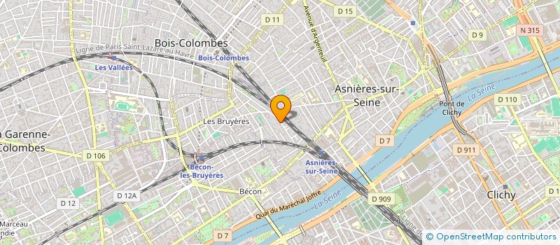 localisation de l'entreprise HUMUS CONSEIL  ASNIERES-SUR-SEINE