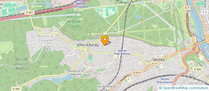 localisation de l'entreprise HUMUS INVEST  VILLE-D'AVRAY