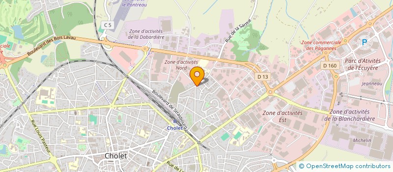 localisation de l'entreprise HUMY à CHOLET