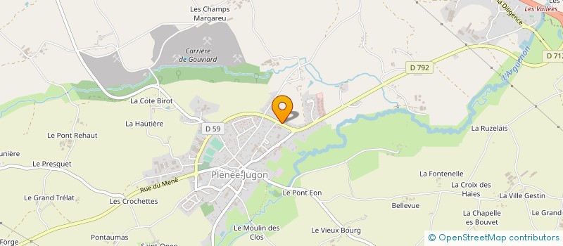 localisation de l'entreprise HUNADI à PLENEE-JUGON