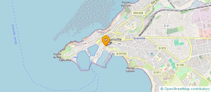 localisation de l'entreprise HUNE CROISIERES à GRANVILLE