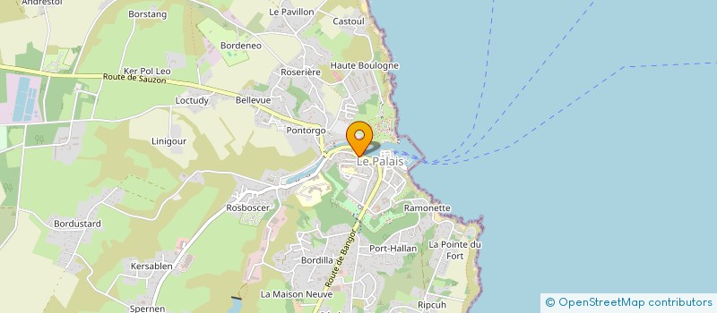 localisation de l'entreprise HUNEIN&CO  LE PALAIS