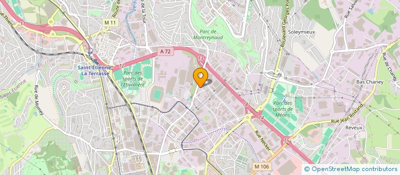 localisation de l'entreprise HUNG GAR KUNG FU SANDA  SAINT-ETIENNE