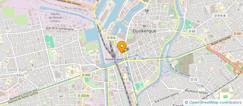 localisation de l'entreprise HUNGER BURGER à DUNKERQUE