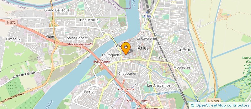 localisation de l'entreprise HUNIC à ARLES