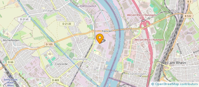 localisation de l'entreprise HUNIDISTRI  HUNINGUE