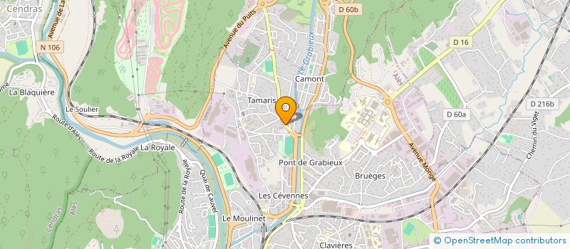 localisation de l'entreprise HUNKAR à ALES
