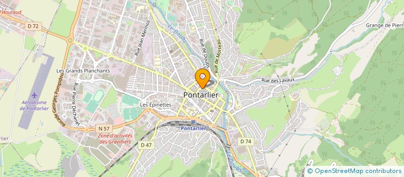 localisation de l'entreprise HUNKAR KEBAB à PONTARLIER