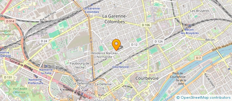 localisation de l'entreprise HUNSINGER VICTORIA à COURBEVOIE