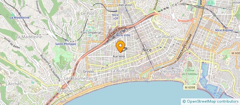 localisation de l'entreprise HUNT. à NICE