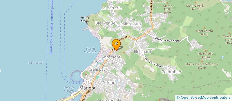 localisation de l'entreprise HUNT ARNOLD TRANSPORT  SAINT MARTIN