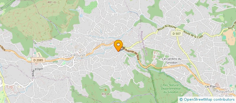 localisation de l'entreprise HUNT. GROUP  LE ROURET