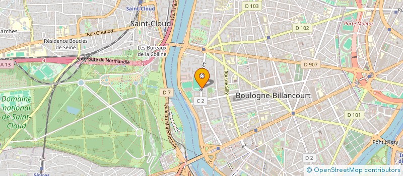 localisation de l'entreprise HUNTER CONSULTANTS à BOULOGNE-BILLANCOURT