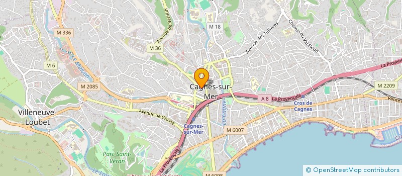 localisation de l'entreprise HUNTER SEVEN  CAGNES-SUR-MER