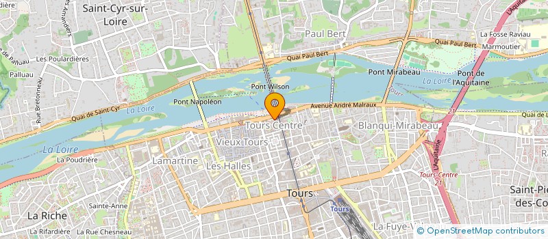 localisation de l'entreprise HUNTERS à TOURS
