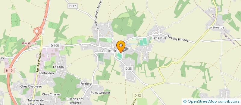 localisation de l'entreprise HUNTING PRECISION à CHAMPNIERS