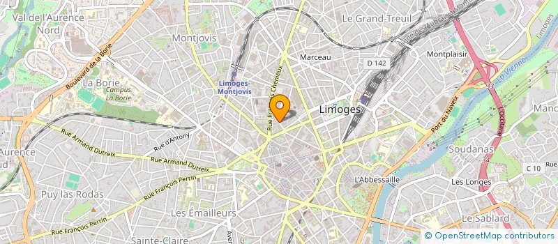 localisation de l'entreprise HUNYDB à LIMOGES