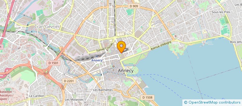 localisation de l'entreprise HUNZIKER INVEST à ANNECY