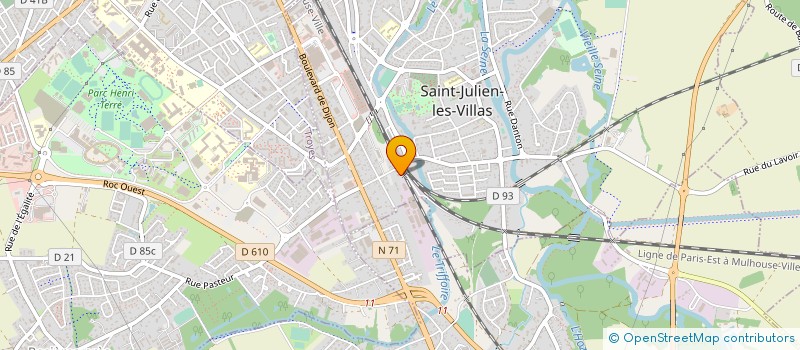 localisation de l'entreprise HUOT PARQUETS à SAINT-JULIEN-LES-VILLAS