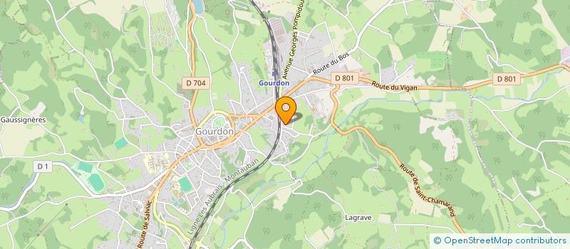 localisation de l'entreprise HUPHIPA  GOURDON