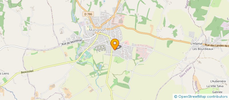 localisation de l'entreprise HUPP à MATIGNON