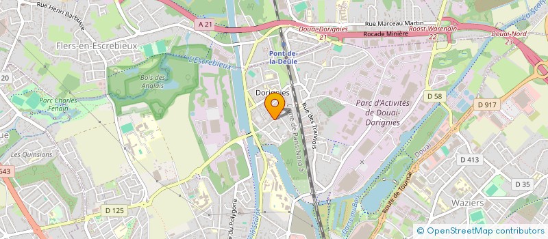 localisation de l'entreprise HUQQA 151  DOUAI