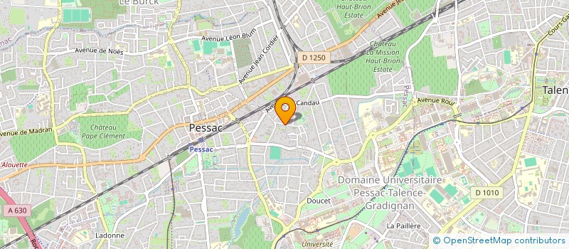 localisation de l'entreprise HURACAN à PESSAC