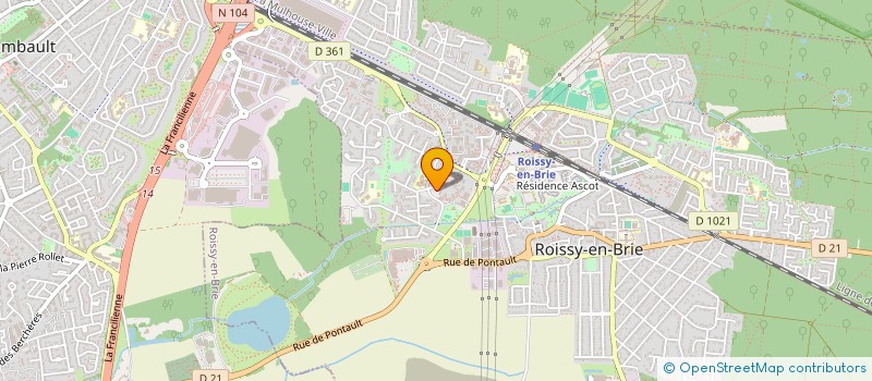 localisation de l'entreprise HURACAN TRANSPORTS  ROISSY-EN-BRIE