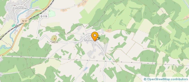 localisation de l'entreprise HURALINE  MONTCEY