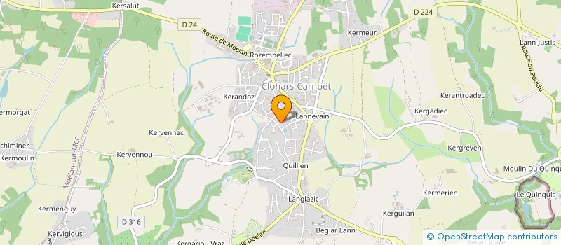 localisation de l'entreprise HURAULT MASSON INDIVISION  CLOHARS-CARNOET