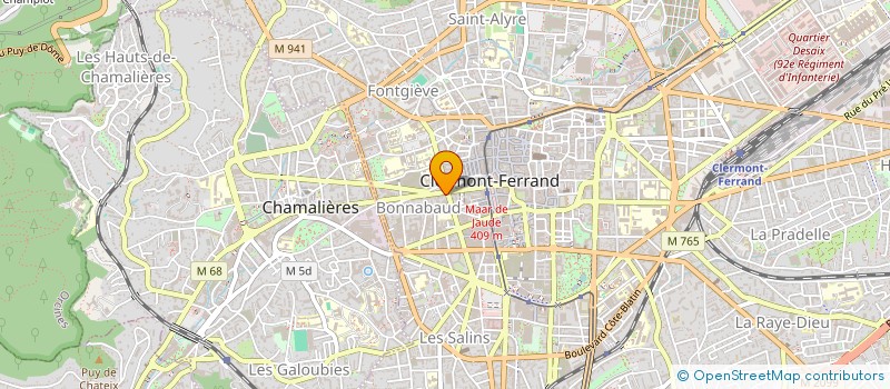 localisation de l'entreprise HURBAIN PROMOTION  CLERMONT-FERRAND