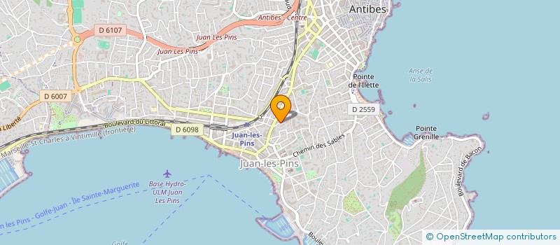 localisation de l'entreprise HURBAN- LESNE à ANTIBES