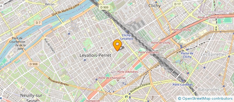 localisation de l'entreprise HURBINSOFTWARE à LEVALLOIS-PERRET