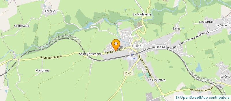 localisation de l'entreprise HURECOM  HURIEL