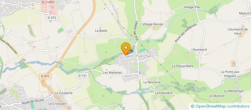 localisation de l'entreprise HUREL SAMUEL  SAINT-PLANCHERS