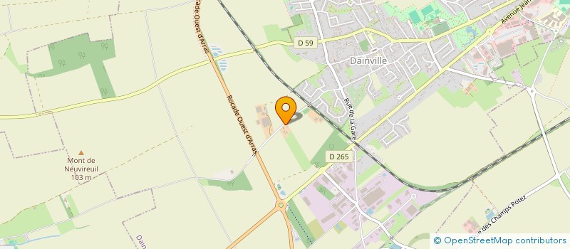 localisation de l'entreprise HURET AGRI ENVIRONNEMENT  DAINVILLE