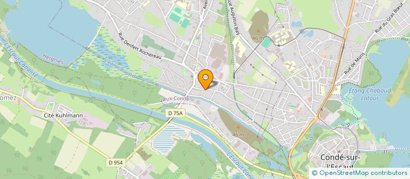 localisation de l'entreprise HURET IMMOLOC  VIEUX-CONDE