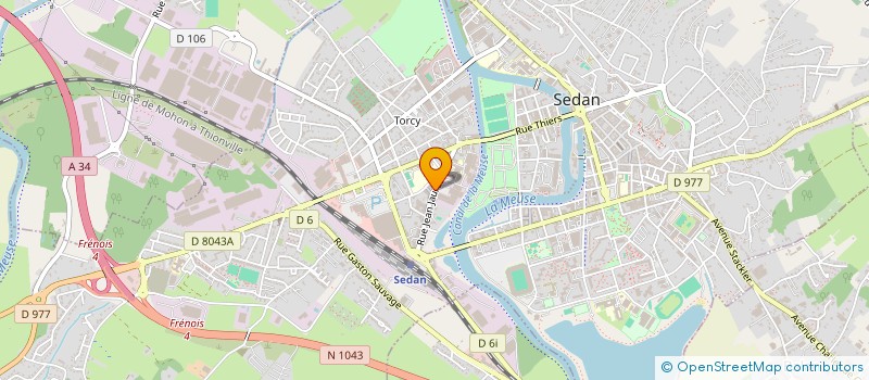 localisation de l'entreprise HURET-LEC SARL à SEDAN